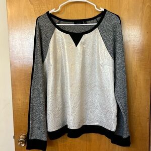 XL metallic sweatshirt
